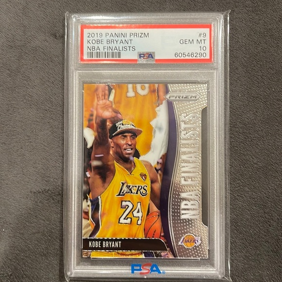 2019 Panini prism Kobe Bryant NBA finalist PSA grade 10 - Picture 1 of 3